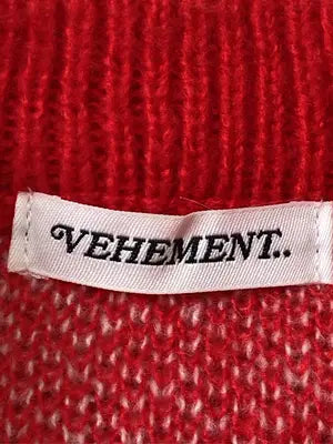 VEHEMENT../ニット/セーター/トップス/レッド/M