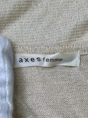 axes femme/アクシーズファム/カーディガン/ボレロ/トップス/ベージュ/M