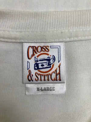 cross&stttch/Tシャツ/カットソー/トップス/ホワイト/X-LARGE