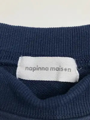 napinna mais*n/スウェット/トップス/ネイビー/FREE