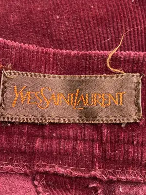 YVESSAINTLAURENT/イヴサンローラン/その他パンツ/パンツ/レッド