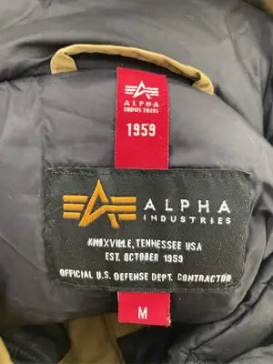 ALPHA INDUSTRIES/アルファインダストリーズ/ダウンジャケット/コート/ジャケット/アウター/ベージュ/M