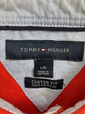 TOMMY HILFIGER/トミーヒルフィガー/ポロシャツ/トップス/レッド/L