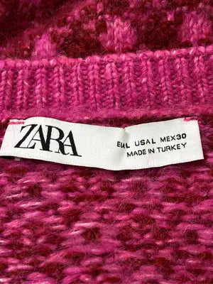 ZARA/ザラ/カーディガン/ボレロ/トップス/ピンク/USA L