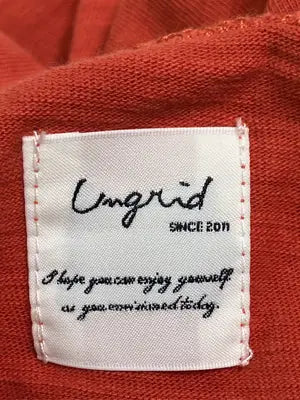 Ungrid/アングリッド/Tシャツ/カットソー/トップス/オレンジ/F