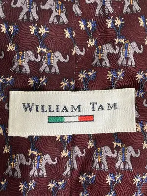 WILLIAM TAM/ネクタイ/ファッション雑貨/レッド
