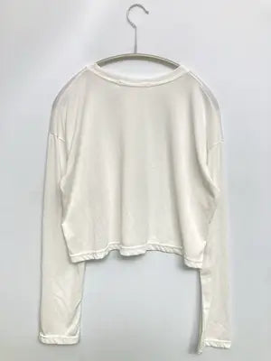 by muni:r/バイムニール/Tシャツ/カットソー/トップス/ホワイト/L