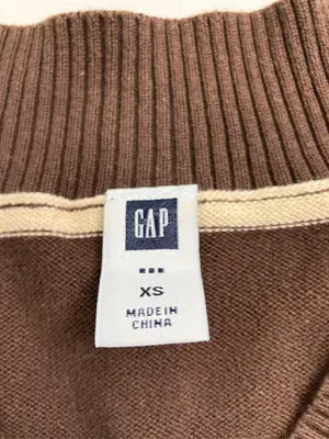 GAP/ギャップ/ニット/セーター/トップス/ブラウン/XS
