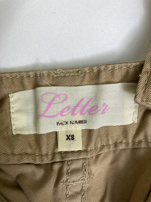 Letter/レター/サロペット/オーバーオール/オールインワン・サロペット/ベージュ/XS