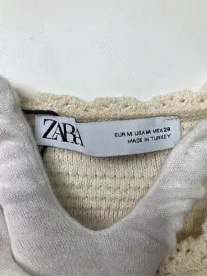 ZARA/ザラ/ニット/セーター/トップス/アイボリー/M