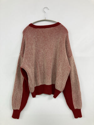 FLASH BLUE/フラッシュブルー/ニット/セーター/トップス/レッド/M