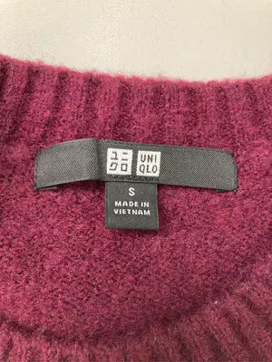 UNIQLO/ユニクロ/ニット/セーター/トップス/レッド/S