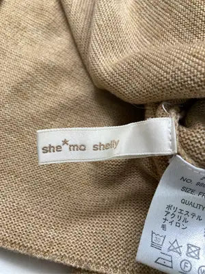 she mo shelly/シーモシェリー/ニット/セーター/トップス/ベージュ/FREE