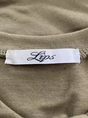 Lips/リップス/シャツワンピース/ワンピース/ドレス/カーキ/F