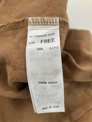 SLY/スライ/Tシャツ/カットソー/トップス/ブラウン/FREE