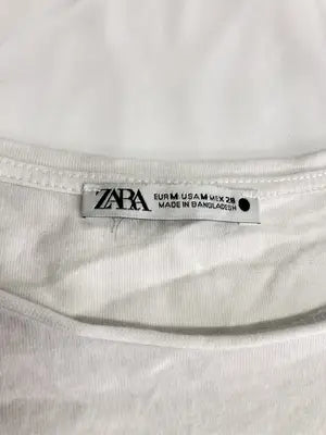 ZARA/ザラ/Tシャツ/カットソー/トップス/ホワイト/M