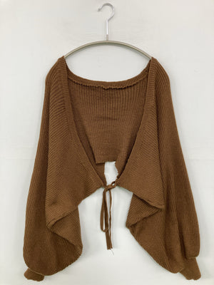 AmbreNeige/アンブルネージュ/カーディガン/ボレロ/トップス/ブラウン/F