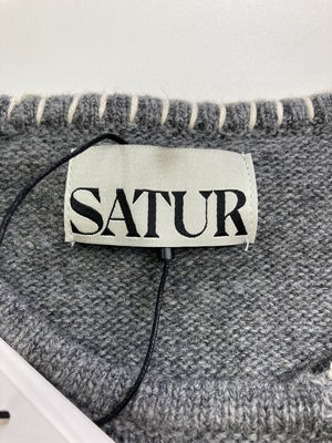 SATUR/サトゥア/ニット/セーター/トップス/グレー