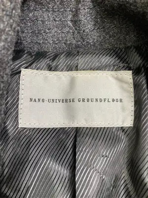NANO-UNIVERSE GROUNDFLOOR/ピーコート/ジャケット/アウター/グレー/L