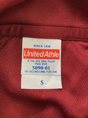 United Athle/ユナイテッドアスレ/ポロシャツ/トップス/レッド/S