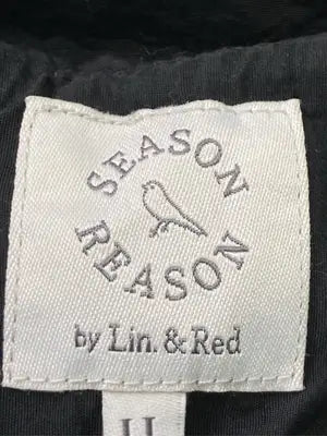 SEASON REASON by Lin.&Red/シーズンリーズンバイリンアンドレッド/ノーカラージャケット/ジャケット/アウター/ブラック/LL