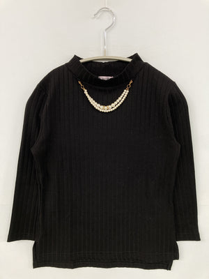 Newlyme/ニューリーミー/Tシャツ/カットソー/トップス/ブラック/M