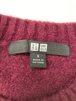 UNIQLO/ユニクロ/ニット/セーター/トップス/レッド/S