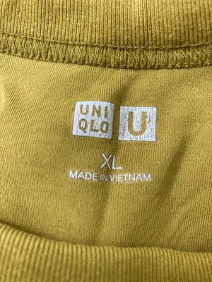 UNIQLO U/ユニクロユー/Tシャツ/カットソー/トップス/イエロー/XL