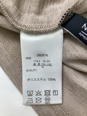 NOWNOW/ナウナウ/Tシャツ/カットソー/トップス/ブラウン/M