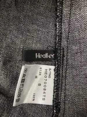Heather/ヘザー/シャツワンピース/ワンピース/ドレス/グレー/s