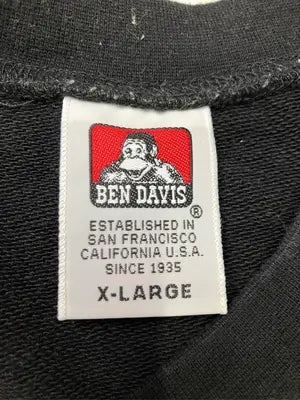 BEN DAVIS/ベンデイビス/スウェット/トップス/ブラック/X-LARGE
