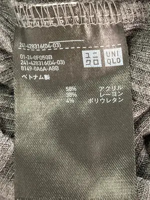 UNIQLO/ユニクロ/ニット/セーター/トップス/グレー/S