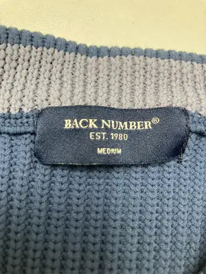 BACK NUMBER/バックナンバー/ニット/セーター/トップス/ブルー/MEDIUM