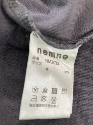 nemne/ネンネ/Tシャツ/カットソー/トップス/グレー/L