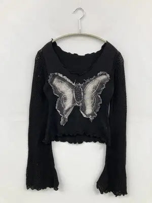 Attitude makes style!/アティチュードメイクススタイル/ニット/セーター/トップス/ブラック/F