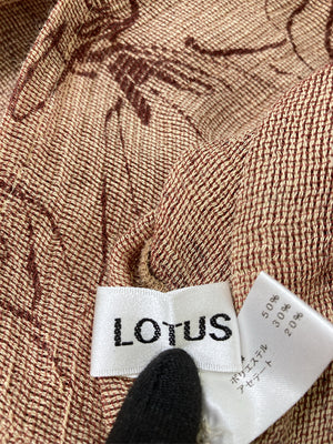 LOTUS/シャツ/ブラウス/トップス/ブラウン
