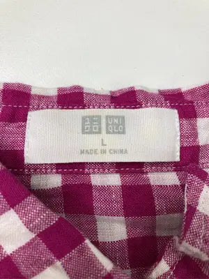 UNIQLO/ユニクロ/シャツ/ブラウス/トップス/ピンク/L