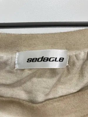 SEDACLE/セダクル/Tシャツ/カットソー/トップス/ベージュ/M