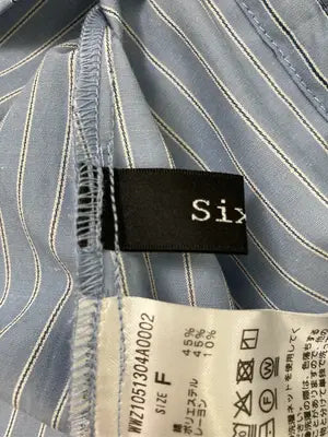 six M/シャツ/ブラウス/トップス/スカイブルー/F