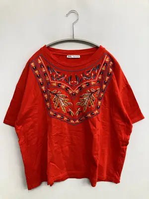 ZARA/ザラ/Tシャツ/カットソー/トップス/レッド/USA XL