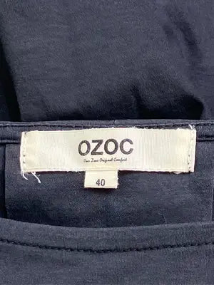 OZOC/オゾック/Tシャツ/カットソー/トップス/ブラック/40