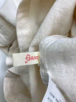 flower/フラワー/ジャンパースカート/ワンピース/ドレス/アイボリー/M