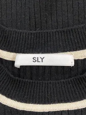 SLY/スライ/ニット/セーター/トップス/ブラック/F