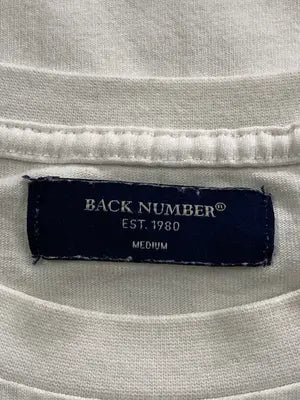 BACK NUMBER/バックナンバー/Tシャツ/カットソー/トップス/ホワイト/M