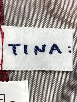 TINA:JOJUN/ティーナジョジュン/Tシャツ/カットソー/トップス/レッド/M