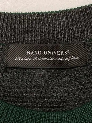 nano UNIVERSE/ナノユニバース/ニット/セーター/トップス/グリーン/L