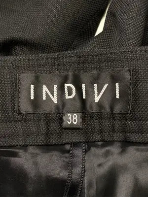 INDIVI/インディヴィ/スラックス/パンツ/ブラック/38