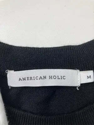 AMERICAN HOLIC/アメリカンホリック/ニット/セーター/トップス/ブラック/M