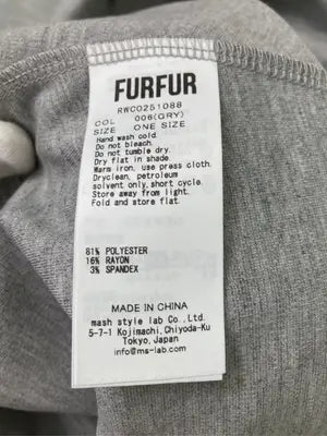 FURFUR/ファーファー/ワンピース/ワンピース/ドレス/グレー/F