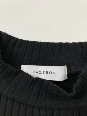 PAGE BOY/ページボーイ/ニット/セーター/トップス/ブラック/F